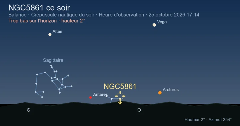 NGC5861 ce soir