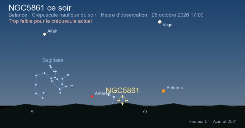NGC5861 ce soir