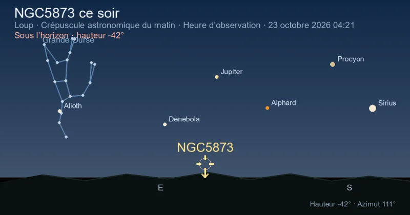 NGC5873 ce soir