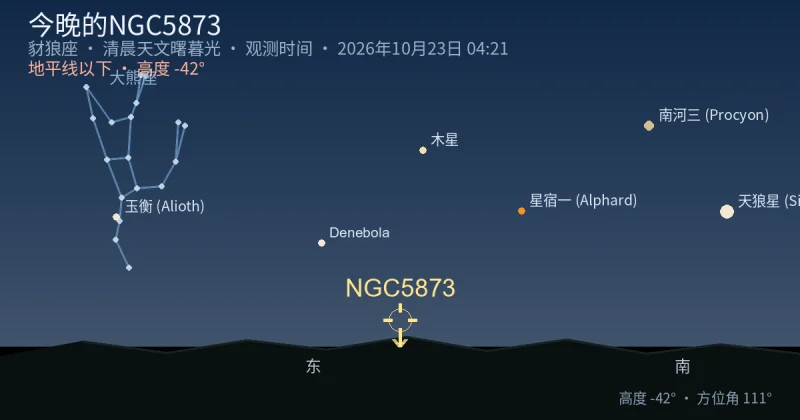 今晚的NGC5873