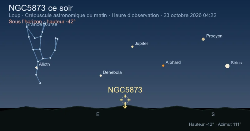 NGC5873 ce soir