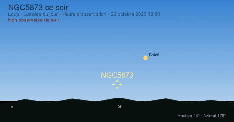 NGC5873 ce soir