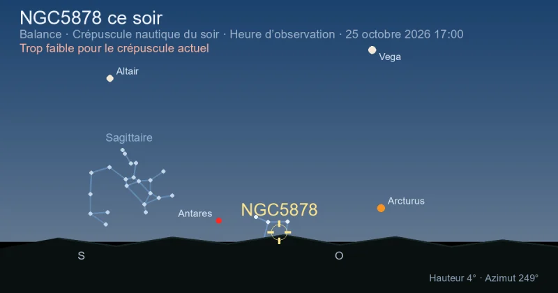 NGC5878 ce soir