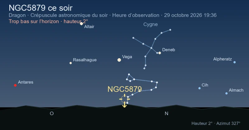 NGC5879 ce soir