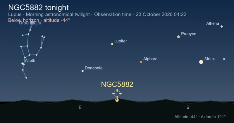 NGC5882 tonight