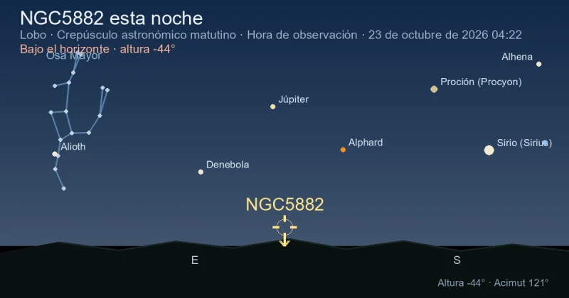 NGC5882 esta noche