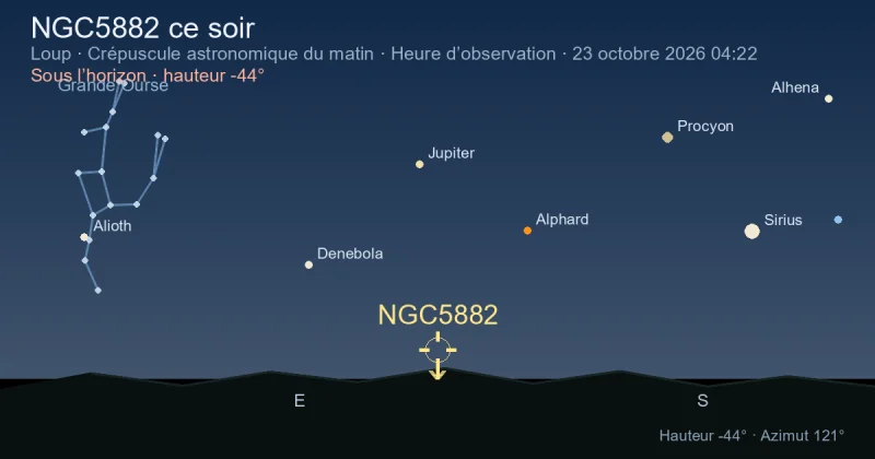 NGC5882 ce soir