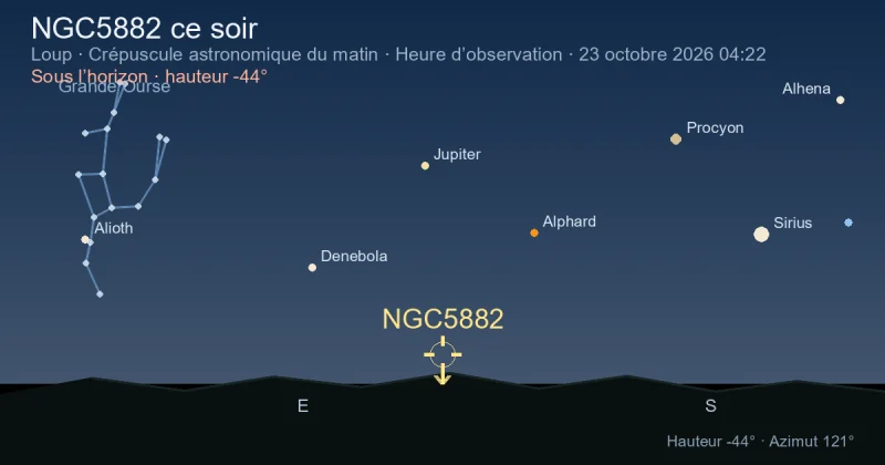 NGC5882 ce soir