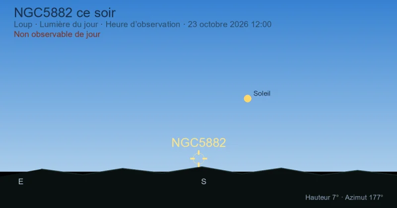NGC5882 ce soir