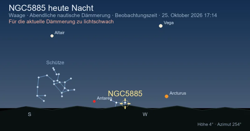 NGC5885 heute Nacht