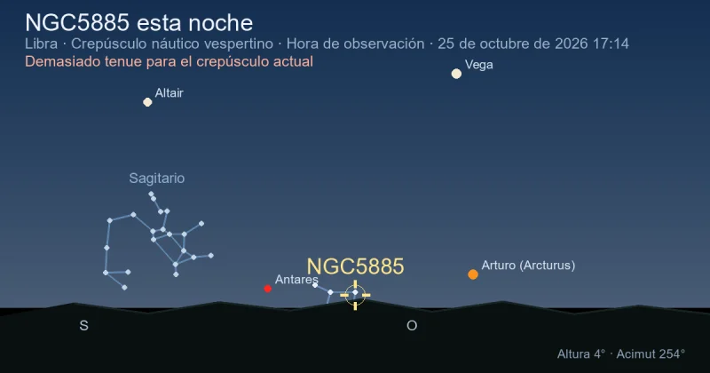 NGC5885 esta noche