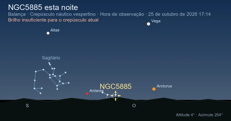 NGC5885 esta noite