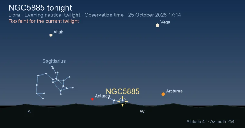 NGC5885 tonight