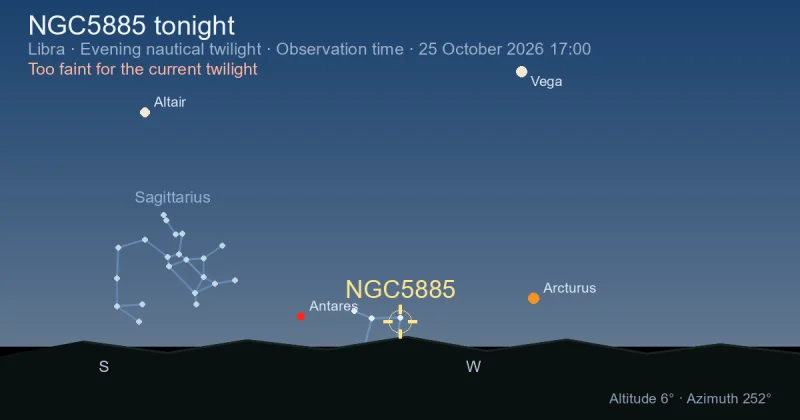 NGC5885 tonight