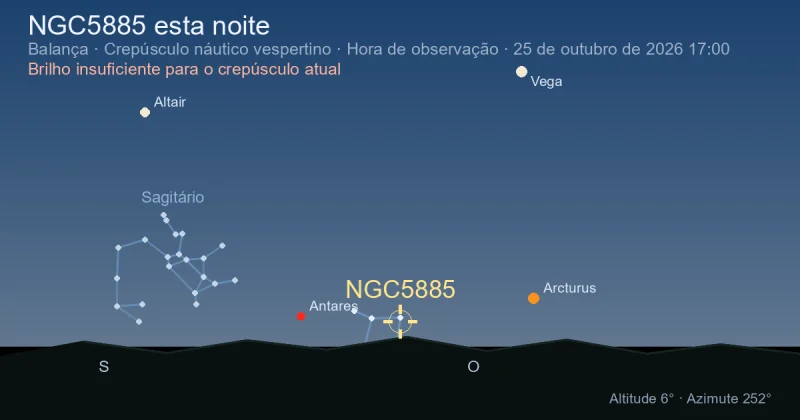 NGC5885 esta noite