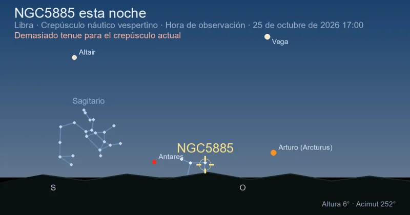 NGC5885 esta noche