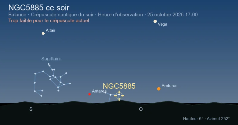 NGC5885 ce soir