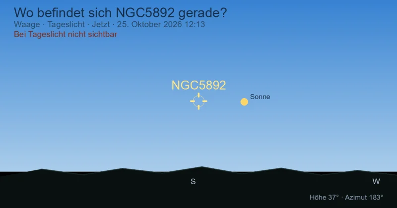 Wo befindet sich NGC5892 gerade?