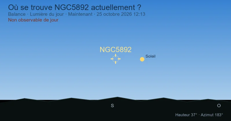 Où se trouve NGC5892 actuellement ?