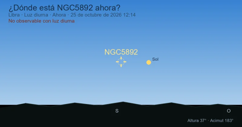 ¿Dónde está NGC5892 ahora?