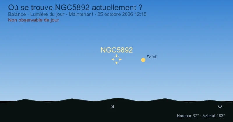 Où se trouve NGC5892 actuellement ?
