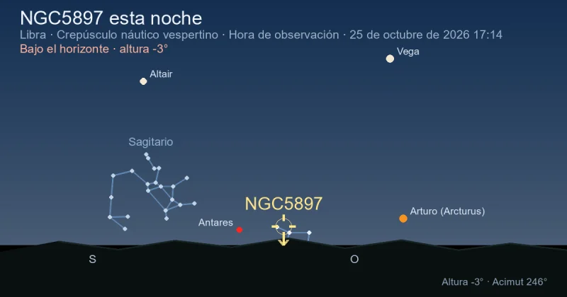 NGC5897 esta noche
