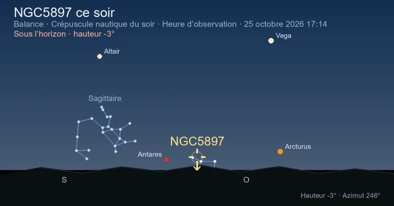 NGC5897 ce soir