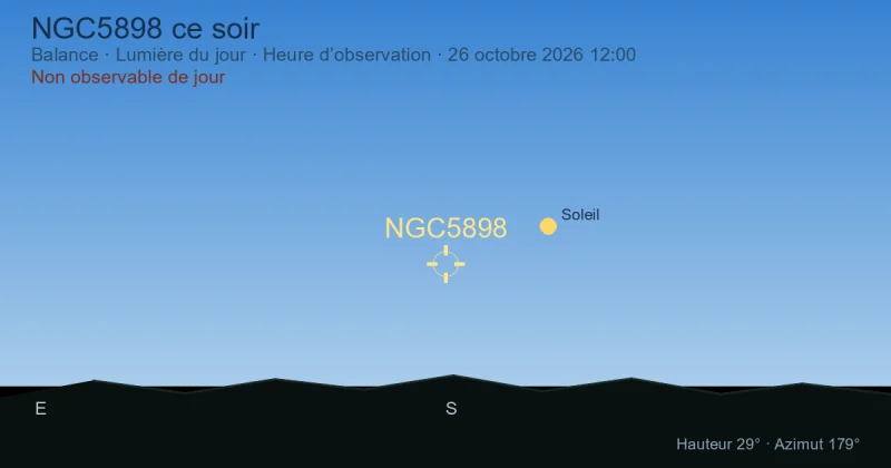 NGC5898 ce soir