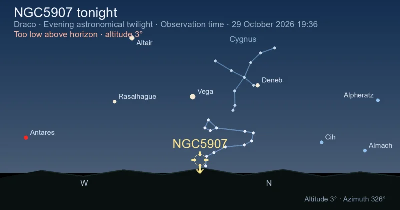 NGC5907 tonight