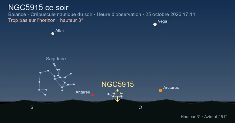 NGC5915 ce soir