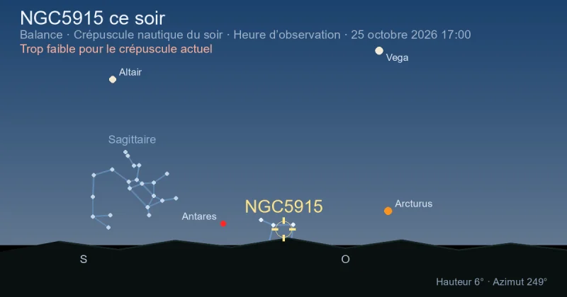 NGC5915 ce soir