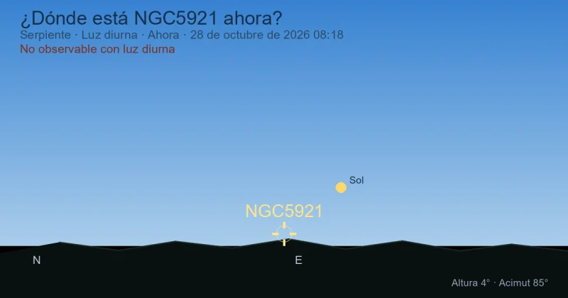 ¿Dónde está NGC5921 ahora?