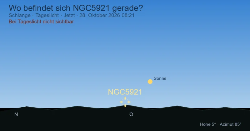 Wo befindet sich NGC5921 gerade?