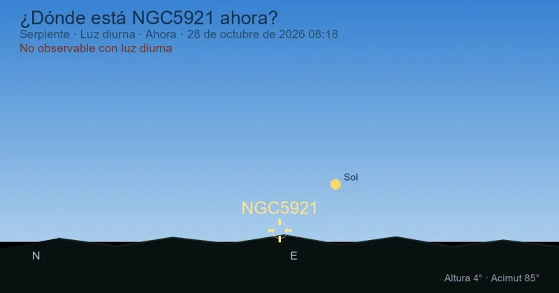 ¿Dónde está NGC5921 ahora?