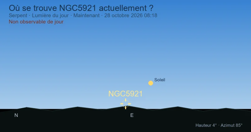 Où se trouve NGC5921 actuellement ?