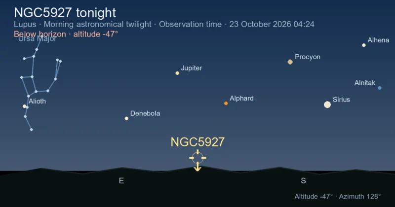 NGC5927 tonight