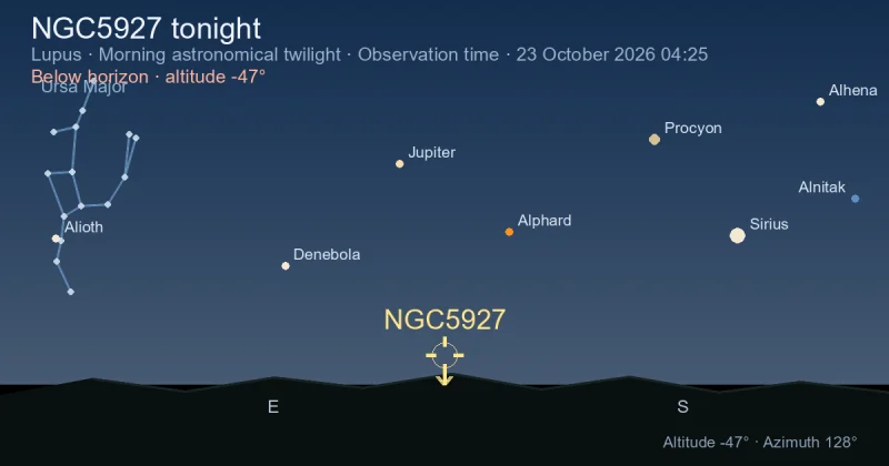 NGC5927 tonight