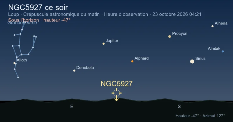 NGC5927 ce soir