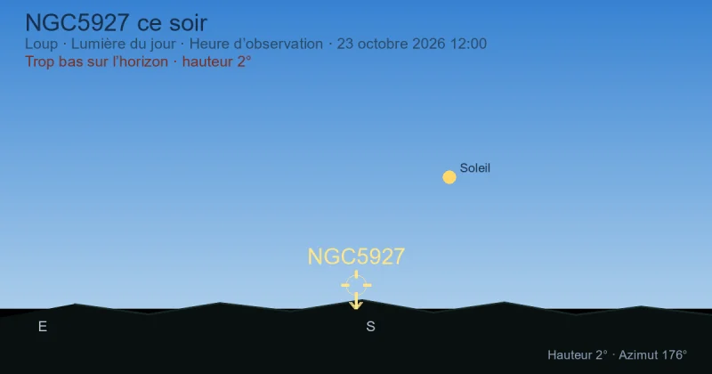NGC5927 ce soir