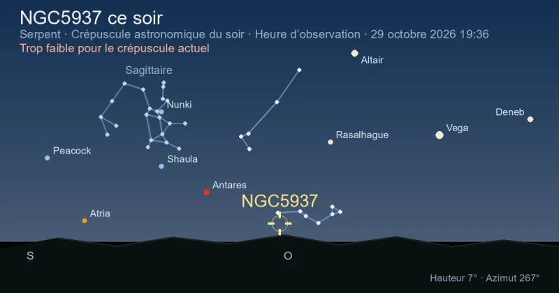 NGC5937 ce soir