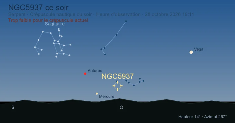 NGC5937 ce soir
