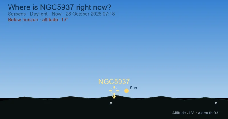 Where is NGC5937 right now?