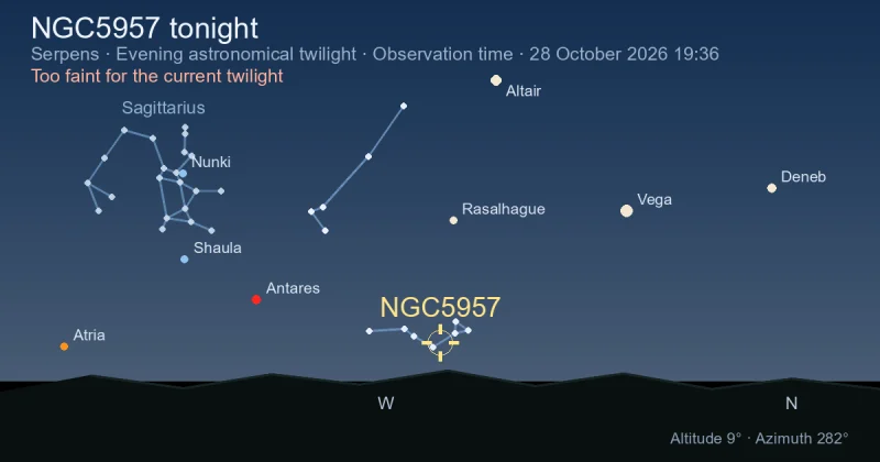 NGC5957 tonight