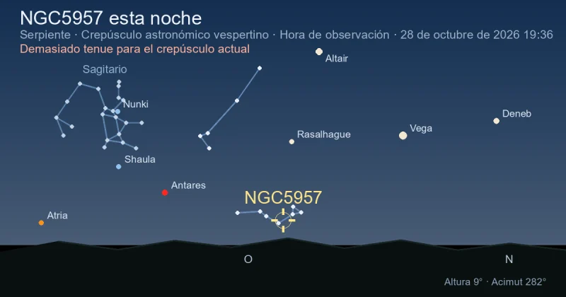 NGC5957 esta noche