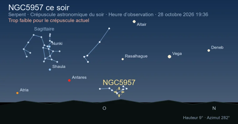 NGC5957 ce soir