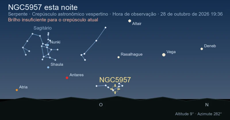 NGC5957 esta noite