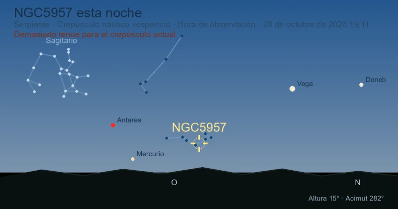 NGC5957 esta noche