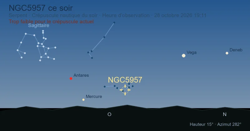 NGC5957 ce soir