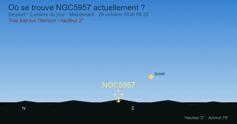 Où se trouve NGC5957 actuellement ?