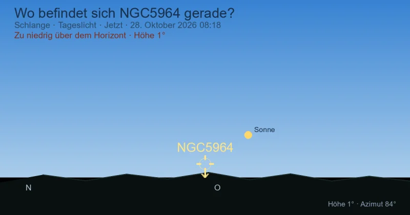 Wo befindet sich NGC5964 gerade?